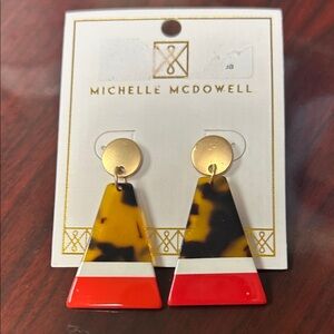 Gold and Multicolor Earrings